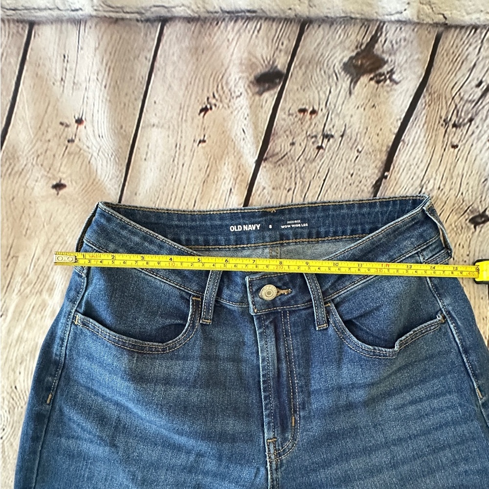 Old Navy Blue Straight Leg Jeans - Picture 4 of 6
